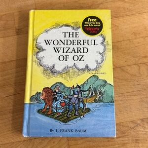 The Wonderful Wizard of Oz Book Vintage 1970 Edition Folgers Coffee Unabridged